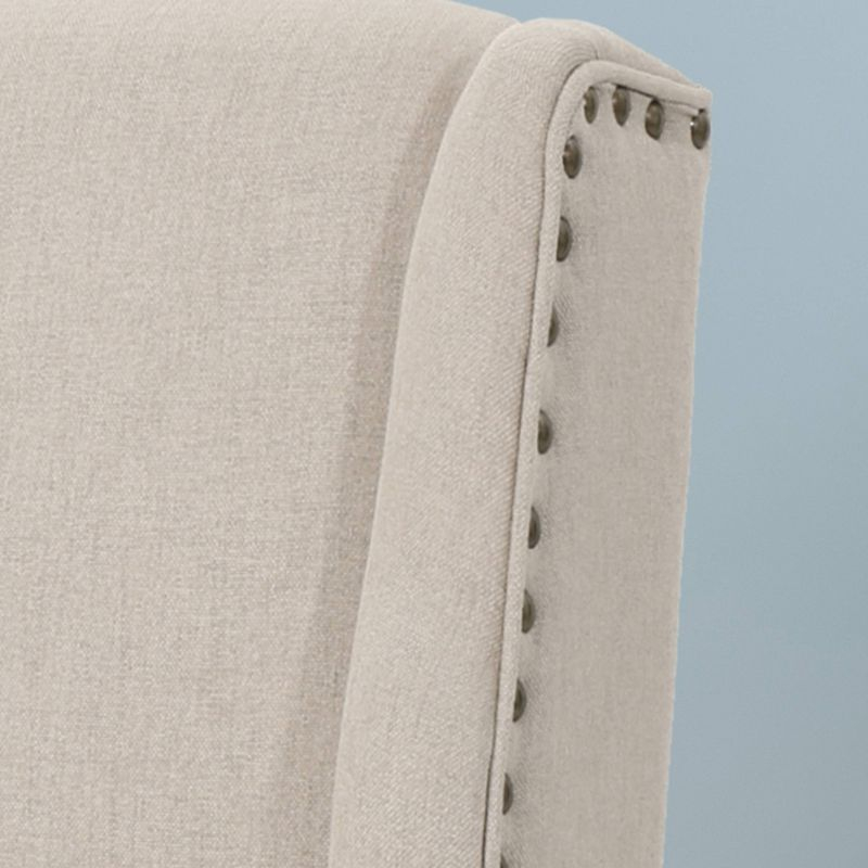 Chiara Home Office Fabric Desk Chair Light Brown - Christopher Knight Home: Chrome Base, Gas Lift, Swivel Function