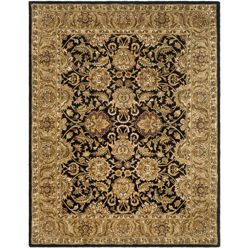 Classic CL252 Hand Tufted Area Rug - Black/Gold - 7'6"x9'6" - Safavieh.