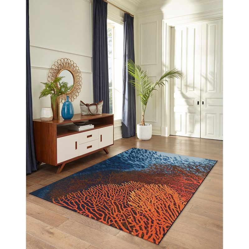 Liora Manne Marina Coral Indoor/Outdoor Rug Ocean 3'3" x 4'11"