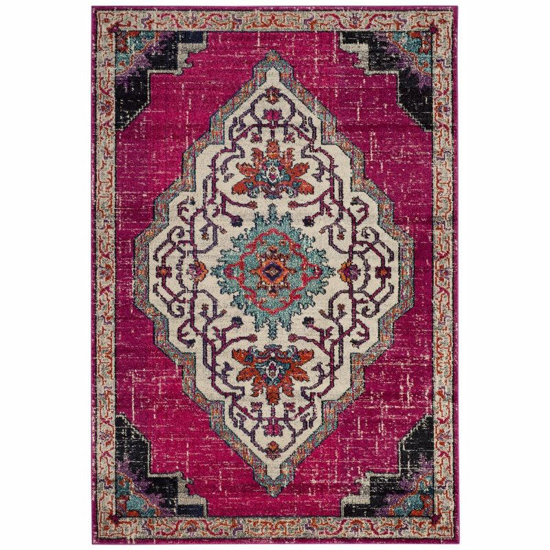 Monaco MNC254 Power Loomed Indoor Area Rug - Pink/Multi - 8'x10' - Safavieh