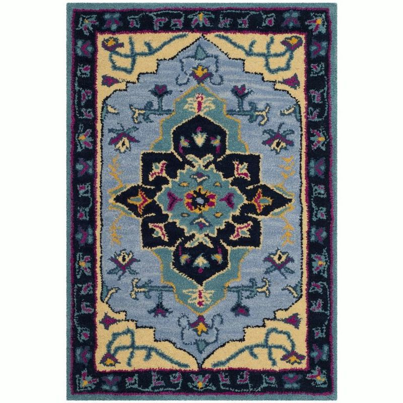 Bellagio BLG506 Hand Tufted Accent Rug - Light Blue/Multi - 2'x3' - Safavieh.