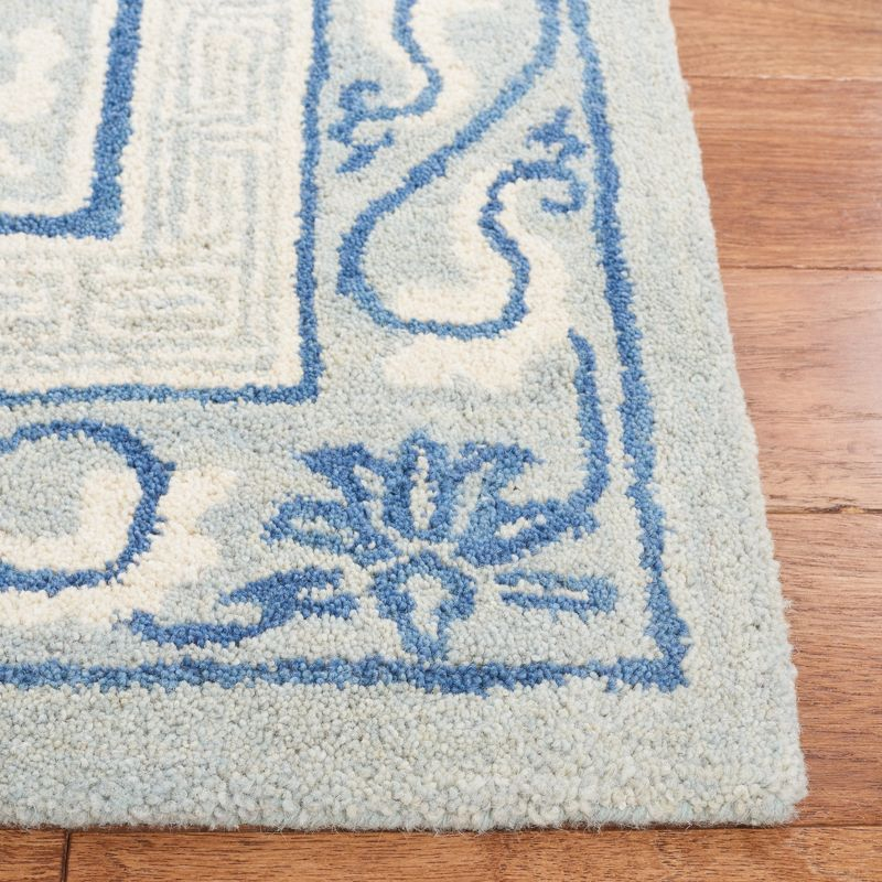 Antiquity AT860 Hand Tufted Indoor Area Rug - Light Blue/Ivory - 6'x6' - Safavieh