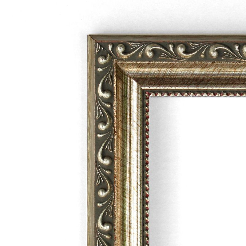 Amanti Art Parisian Silver Wood Picture Frame Opening Size 11x14 in. (Matted To 8x10 in.)