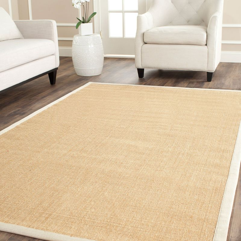 Natural Fiber NF441 Power Loomed Indoor Area Rug - Maize/Wheat - 5'x8' - Safavieh.