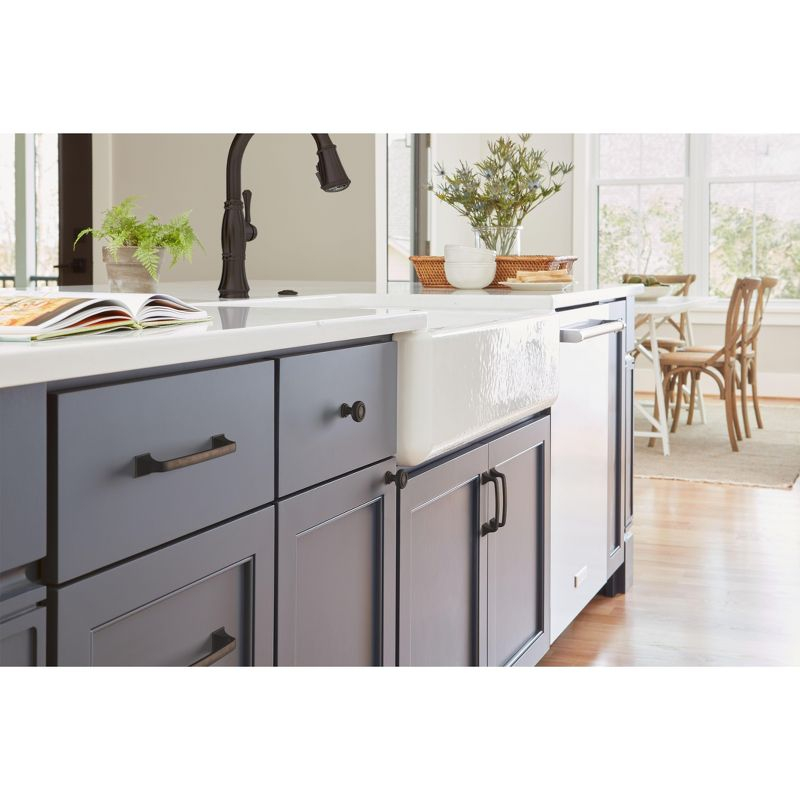 Amerock Ville 3-3/4 inch (96mm) Center-to-Center Oil-Rubbed Bronze Cabinet Pull