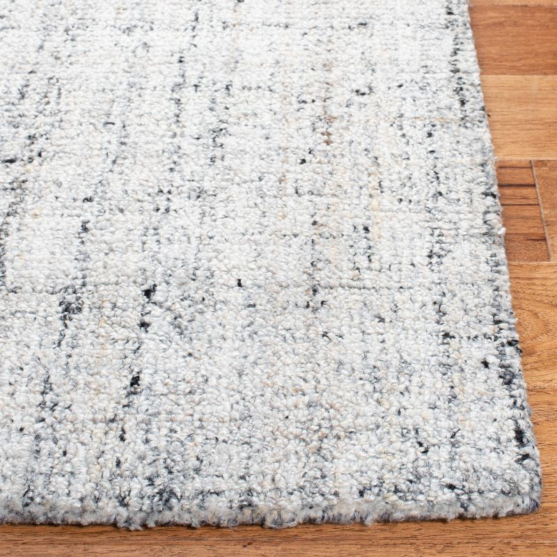Abstract ABT141 Handmade Indoor Area Rug - Camel/Black - 6'x6' - Safavieh