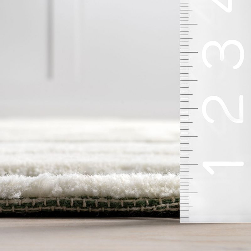 Nuloom Babai New Zealand Wool Area Rug, 3' x 5', Green