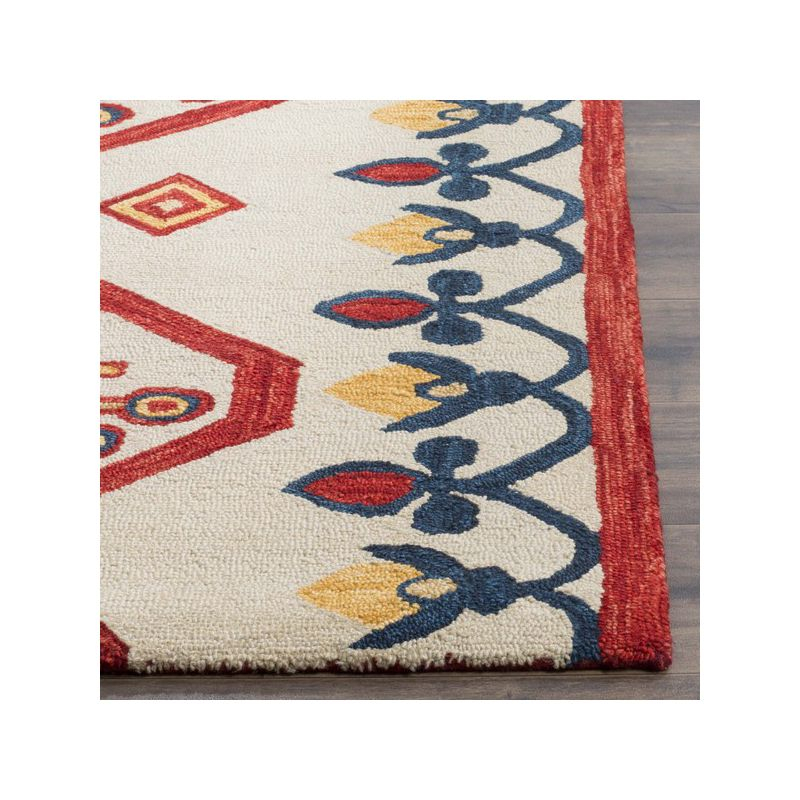 Aspen APN703 Hand Tufted Area Rug - Ivory/Multi - 7' Round - Safavieh.