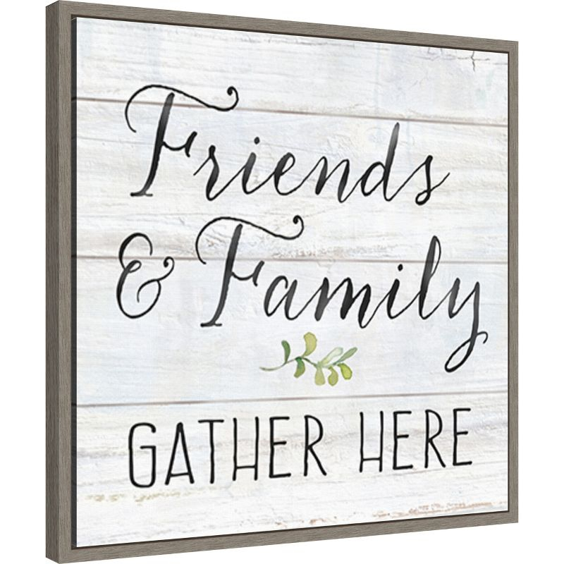 Amanti Art Farmhouse Sign III Family by Cynthia Coulter Canvas Wall Art Print Framed 22 x 22-in.