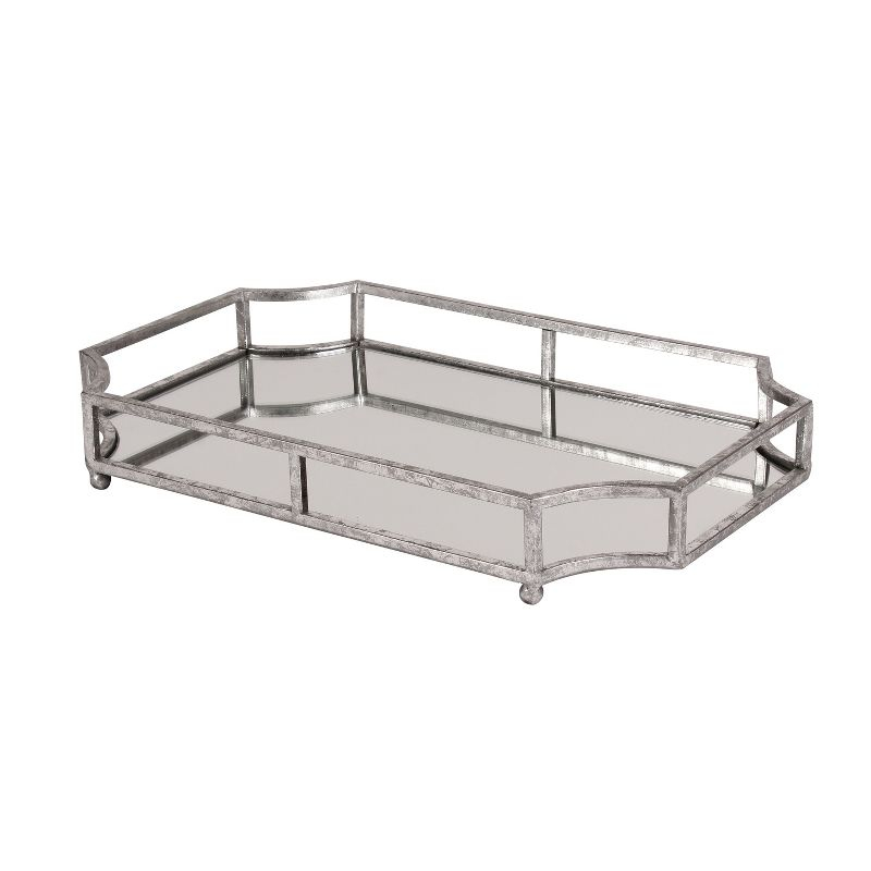 Kate and Laurel Ciel Tray, 12x18, Silver