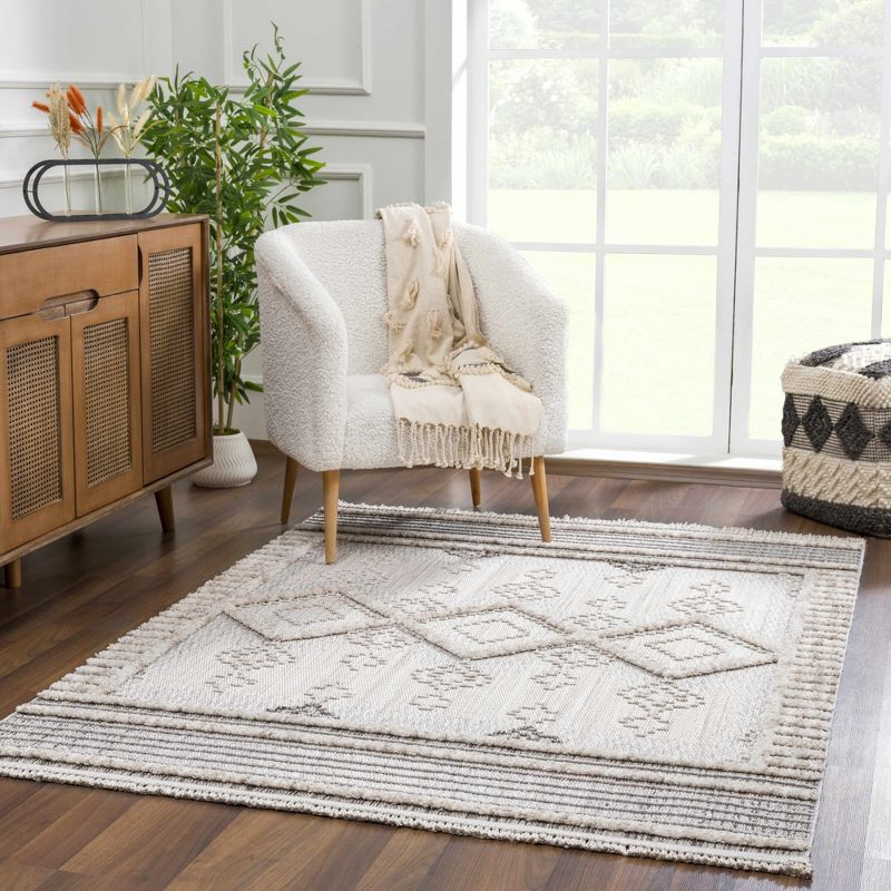 Hauteloom Rectangle Area Rug   Charcoal