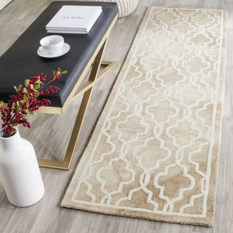 Dip Dye DDY539 Hand Tufted Indoor Runner - Beige/Ivory - 2'3"x12' - Safavieh