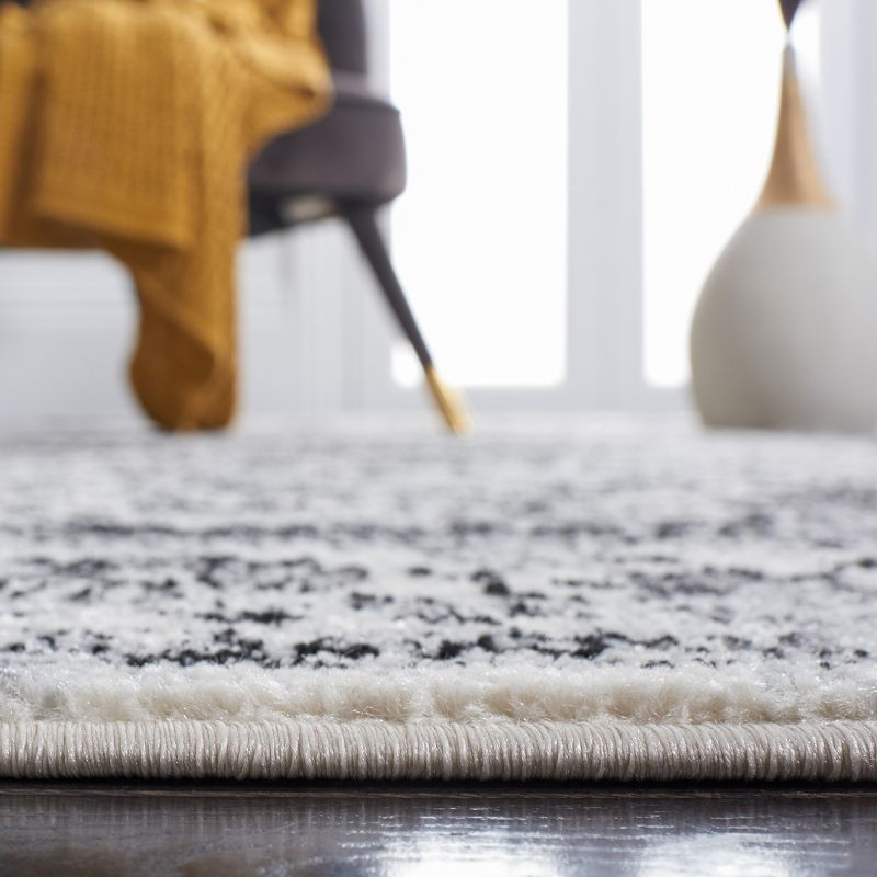 Tulum TUL282 Power Loomed Area Rug - Ivory/Black - 8'x10' - Safavieh.
