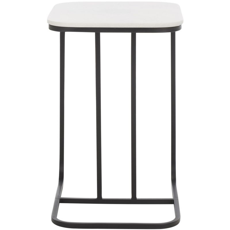 Yenna Accent Table - White Marble/Black - Safavieh