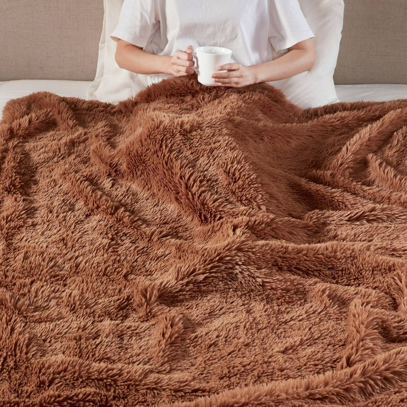 50"x60" Amaya Faux Fur Throw Blanket - Madison Park