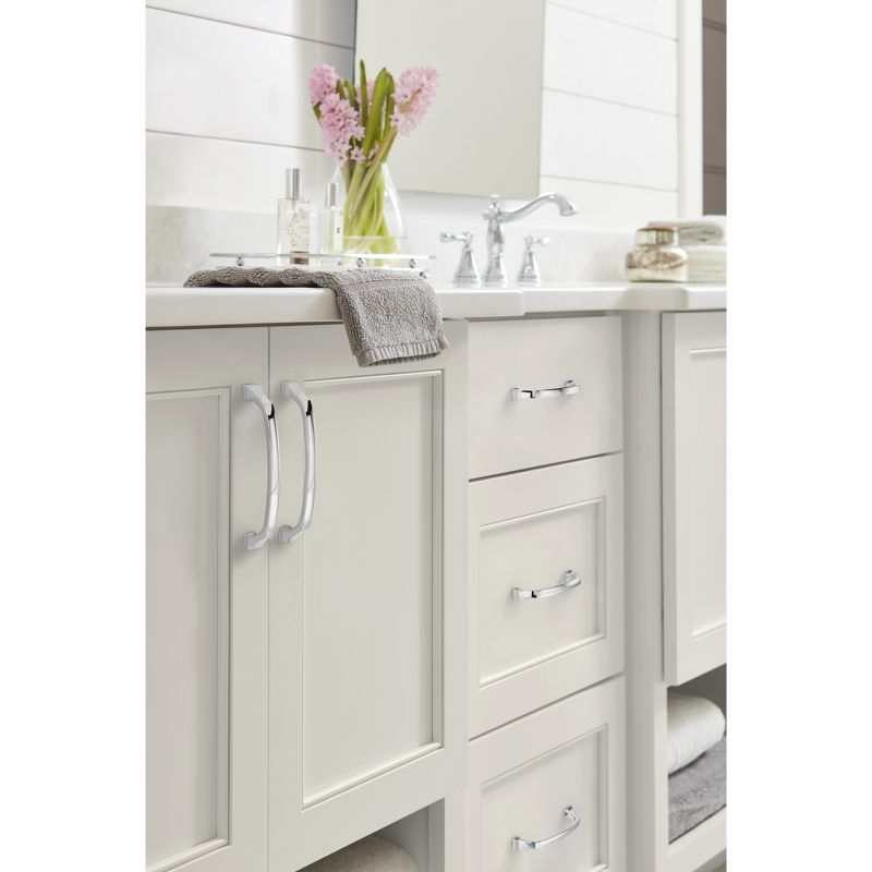 Amerock Revitalize 6-5/16 inch (160mm) Center-to-Center Polished Chrome Cabinet Pull