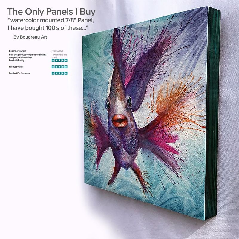 Da Vinci Pro Birch Wood Painting 1-5/8" Panel  18x18" - 4 Pack