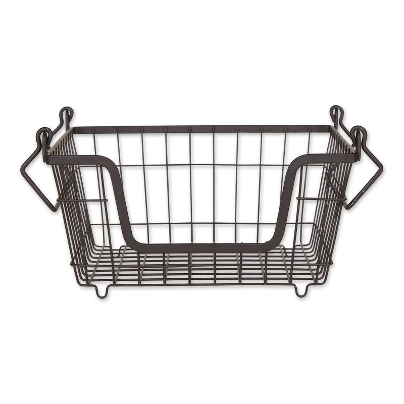 Metal Basket Black Square Small 11X11X6