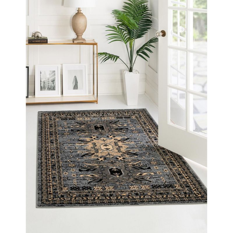 Unique Loom 9' 0 x 12' 0 Gray Taftan Oasis Area Rug