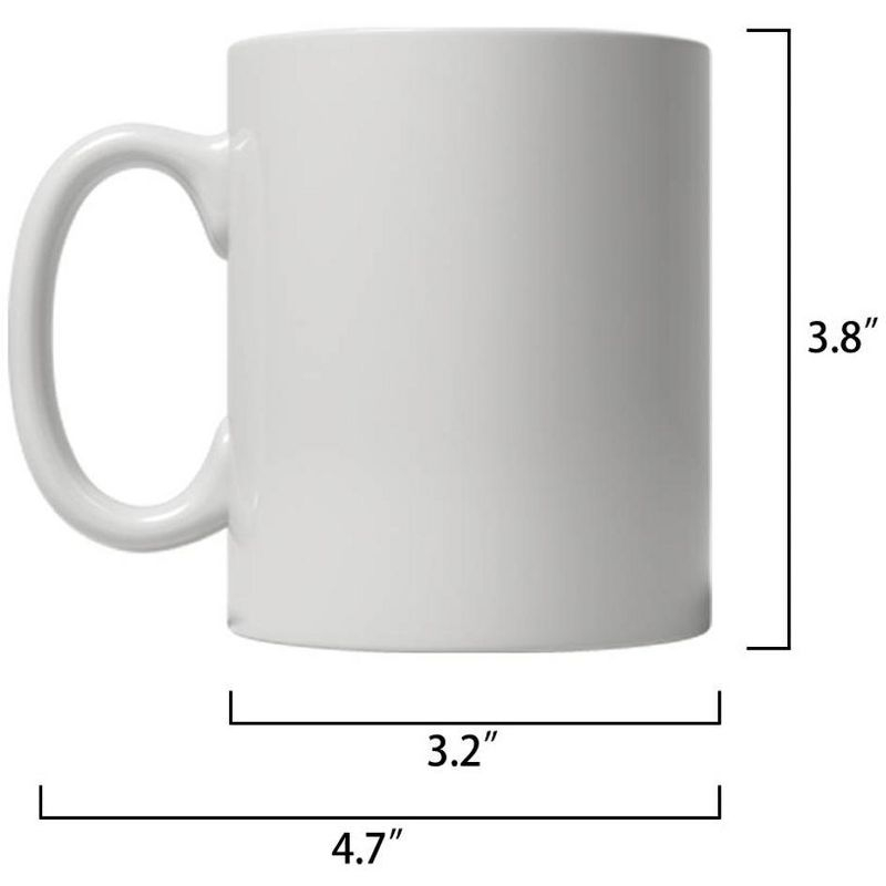 Crazy Dog T-Shirts Emotional Support Beverage Mug Funny Sarcastic Caffeine Lover Novelty Cup-11oz