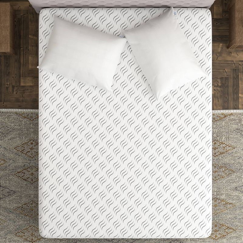 Sealy Full FLEX Charcoal Waterproof Machine Washable Fitted Mattress Protector: Hypoallergenic, Knitted Polyester, Fits 18" Depth