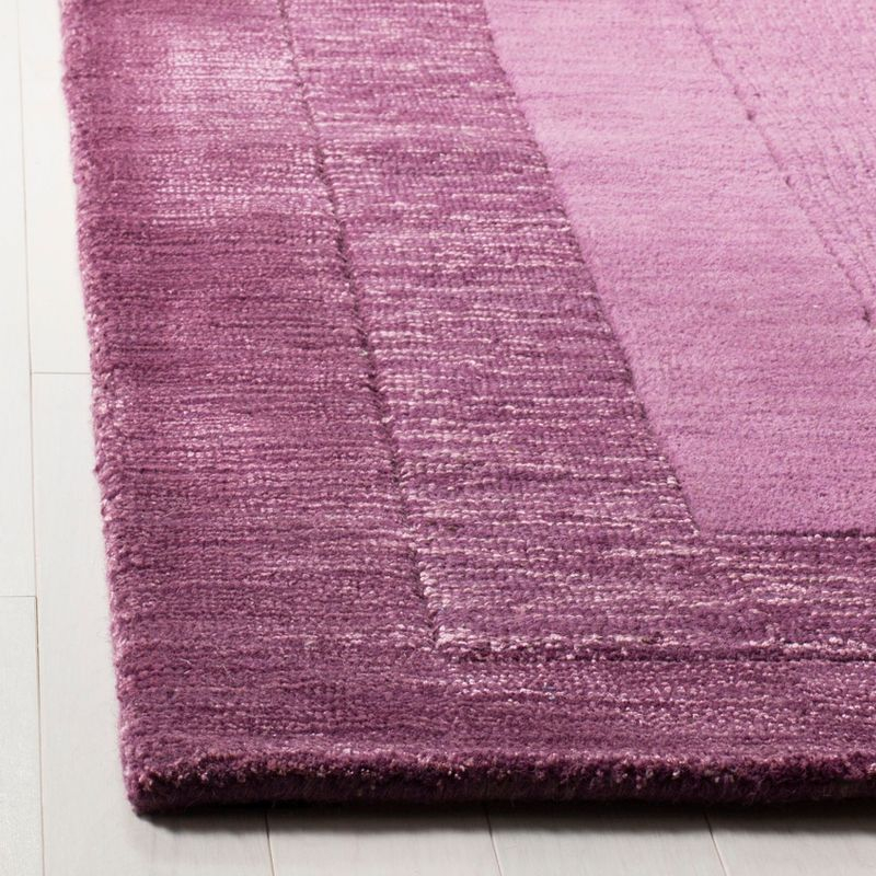 Impressions IM821 Hand Loomed Area Rug - Fuchisa/Purple - 6'x6' - Safavieh
