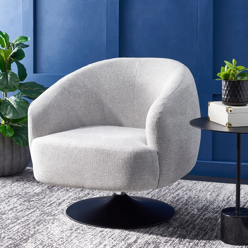 Ezro Upholstered Accent Chair - ACH5105 - Light Grey - Safavieh