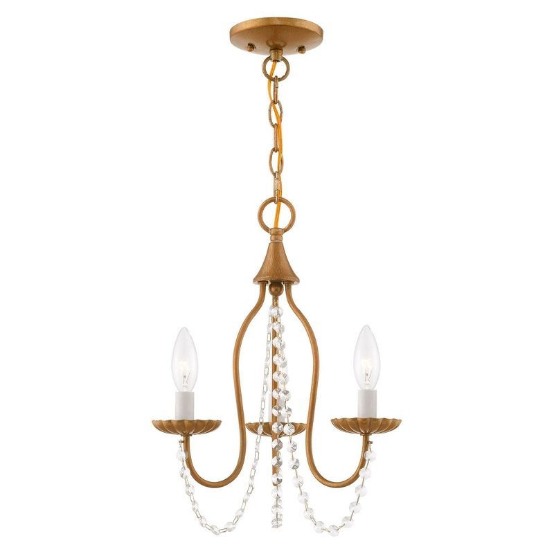 Livex Lighting Alessia 3 - Light Chandelier in  Antique Gold Leaf