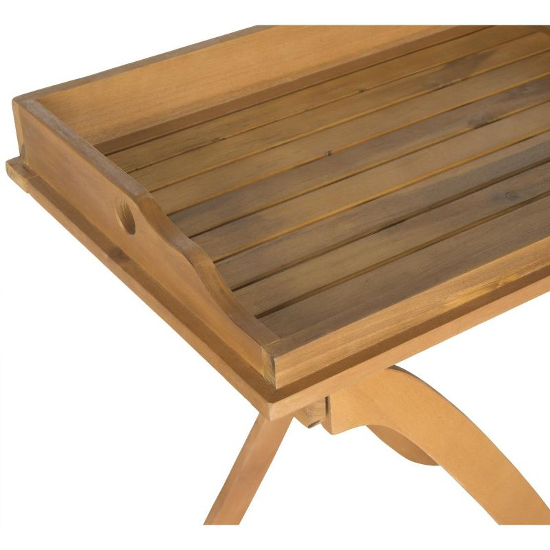 Covina Tray Table - Indoor/Outdoor - PAT6716 - Natural - Safavieh