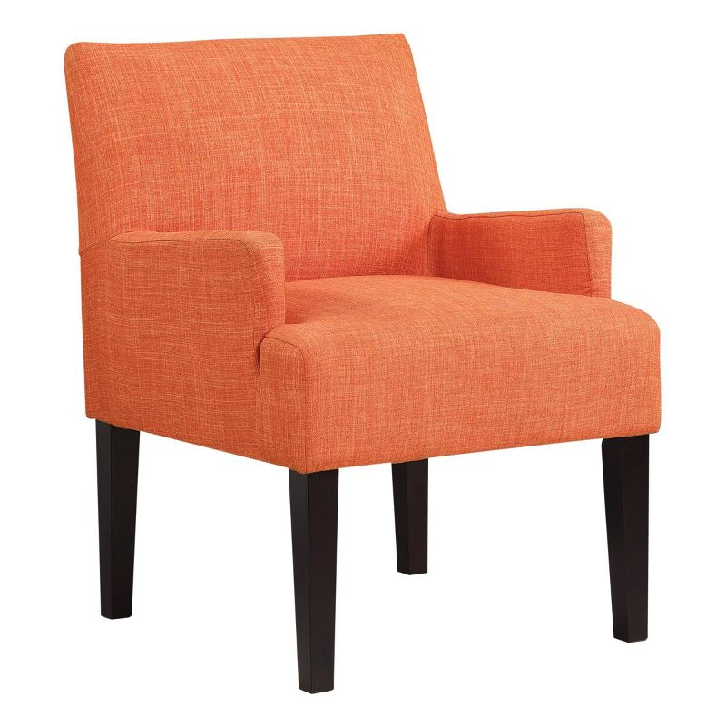 Main Street Guest Chair Tangerine - OSP Home Furnishings: Polyester Upholstery, Wood Frame, Modern Style