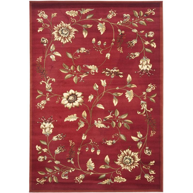 Lyndhurst LNH552 Power Loomed Area Rug - Red/Multi - 8'x11' - Safavieh