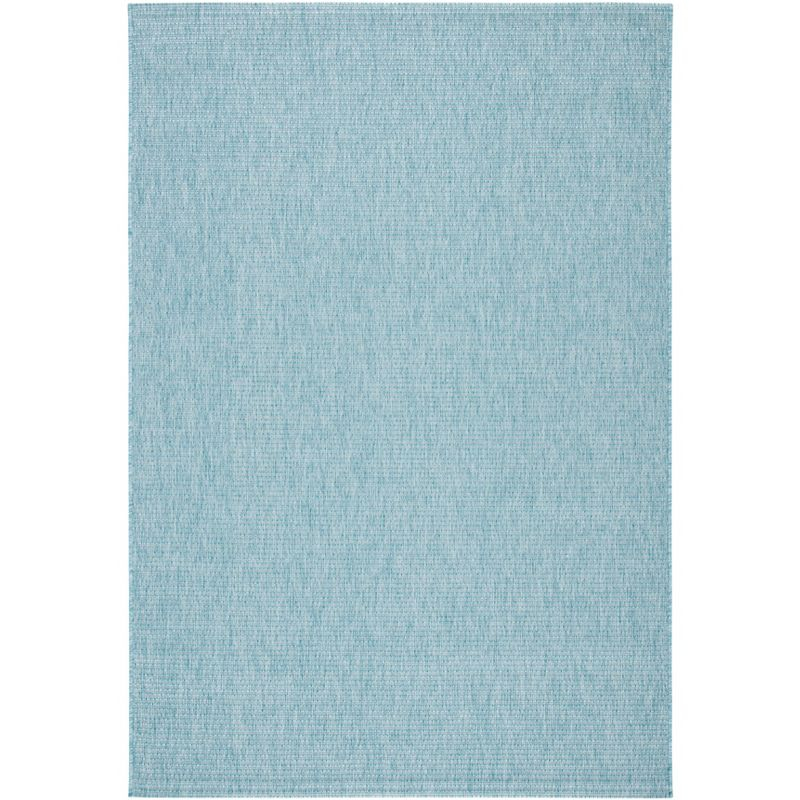 Courtyard CY8403 Power Loomed Indoor/Outdoor Area Rug - Aqua/Aqua - 8'9"x11'9" - Safavieh.