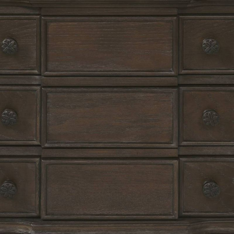 Acme Furniture 22" Baudouin Nightstand Weathered Oak : Bedroom Side Table with Storage, Wood & Veneer