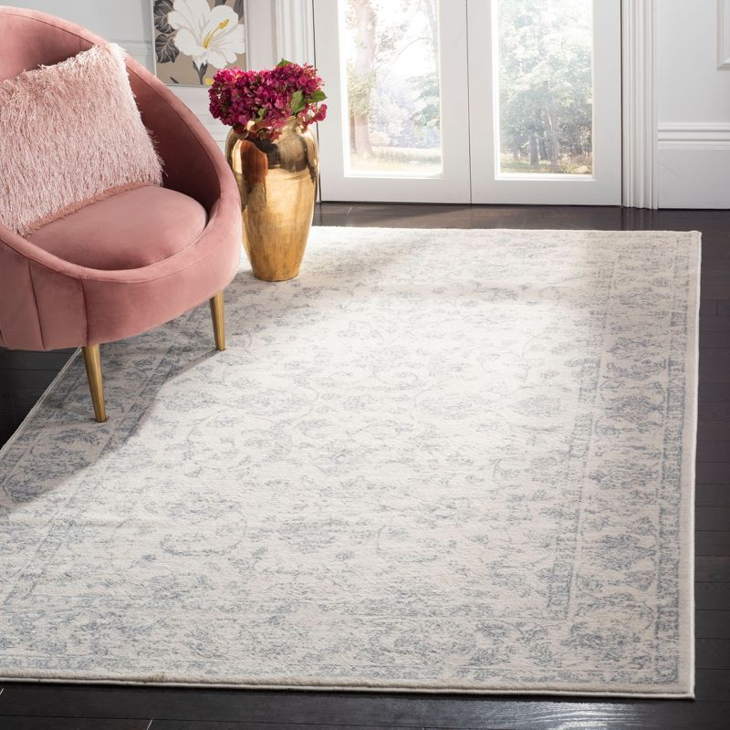 Carnegie CNG631 Power Loomed Area Rug - Cream/Light Grey - 3'x5' - Safavieh.