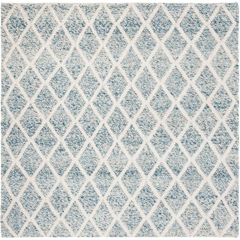 Natura NAT711 Hand Woven Area Rug - Ivory/Blue - 6'x6' - Safavieh.