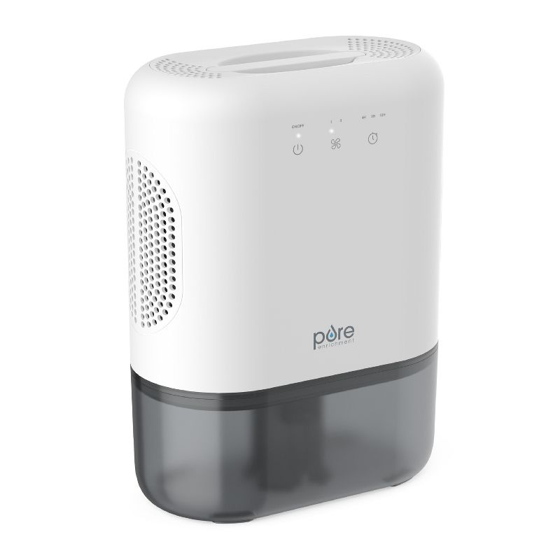 Pure Enrichment Pure Dry Elite Dehumidifier White: Small Room & Bathroom, 20 Oz/Day, Auto Shut-Off, 100-300 Sq. Ft.