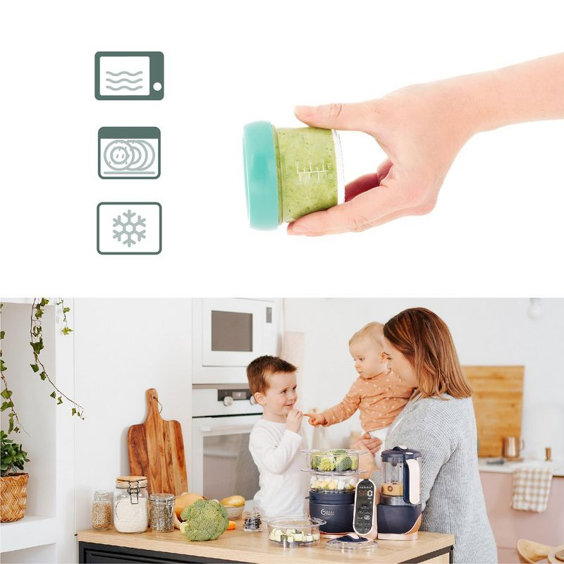 Babymoov Glass Babybowls Eco-Friendly and Durable Containers to Store, Reheat, and Transport Baby's Meals