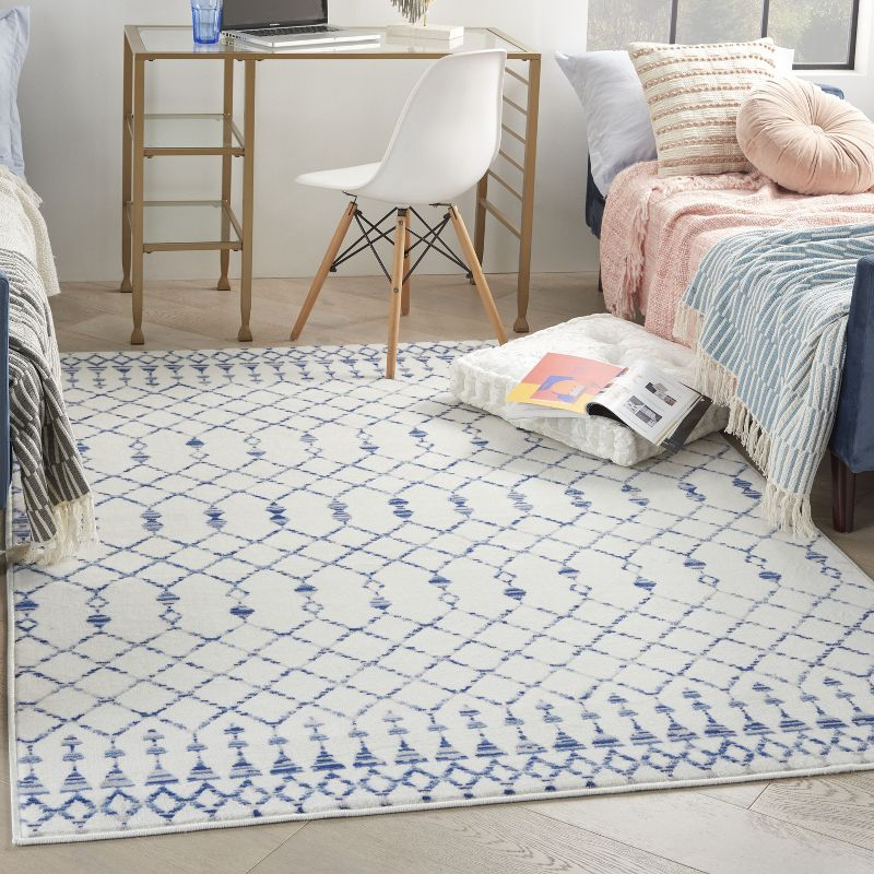 Nourison Whimsicle WHS02 Indoor only Area Rug - Ivory 6' x 9'