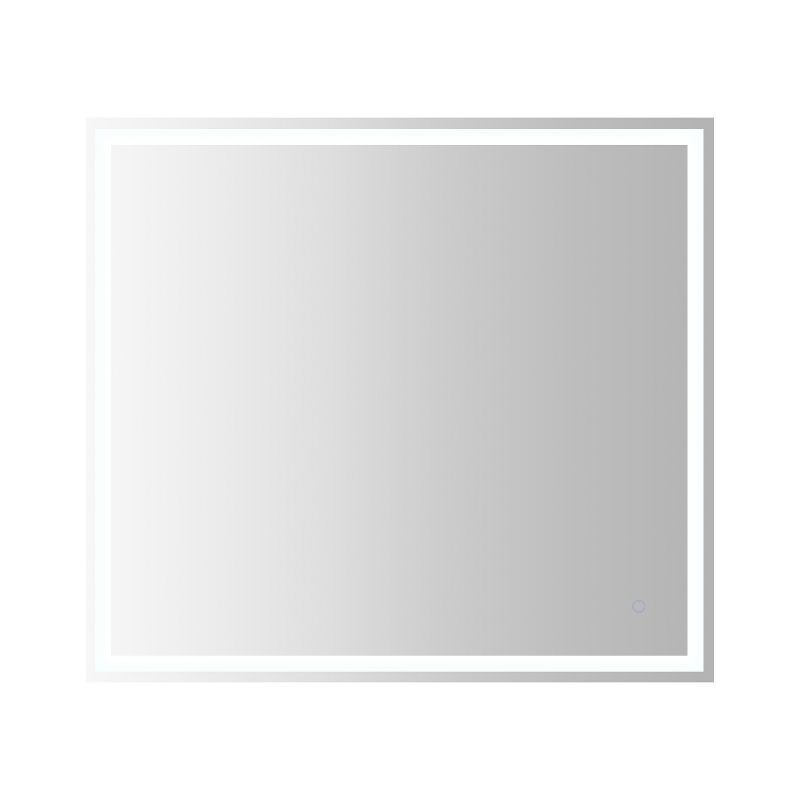 Pax 40 in. W x 36 in. H Large Rectangular Frameless Antifog Front/Back-Lit Wall Bathroom Vanity Mirror with Smart Touch - JONATHAN Y