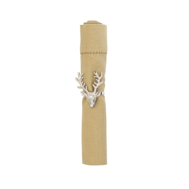 C&F Home Hemstitch Camel Napkin Set Of 6