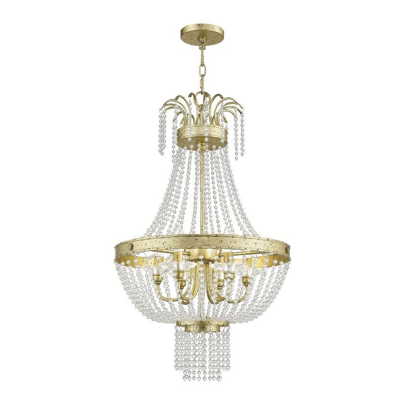 Livex Lighting Valentina 6 - Light Chandelier in  Winter Gold