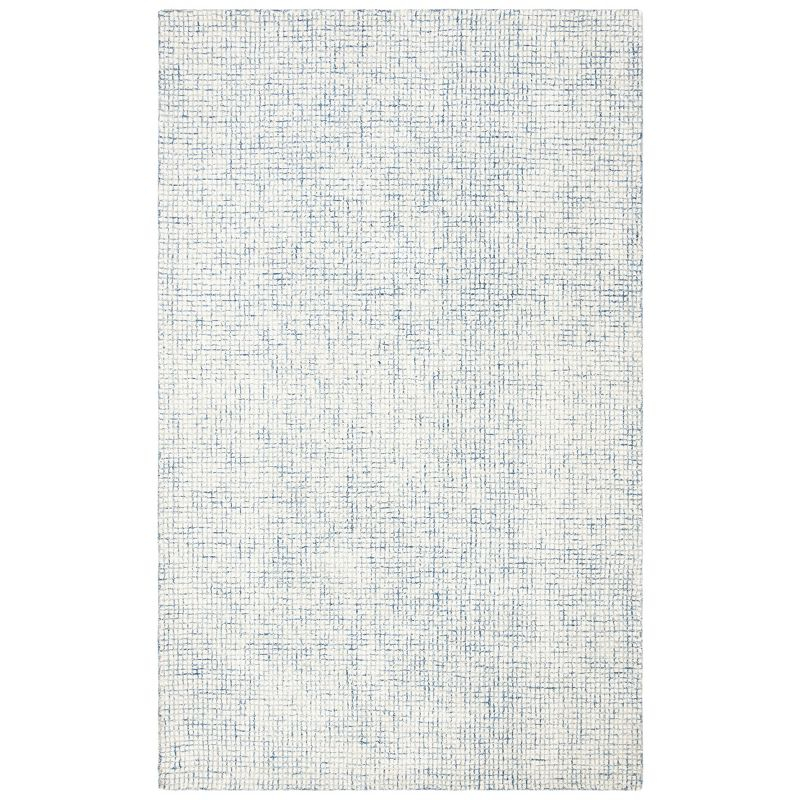 Abstract ABT470 Handmade Indoor Area Rug - Ivory/Blue - 6'x9' - Safavieh