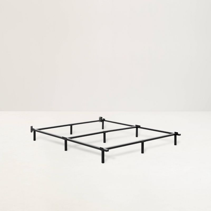 Twin XL Metal Bed Base Black - Tuft & Needle: Basic Frame, 5-Year Warranty, No Tools Assembly, Metal Headboard