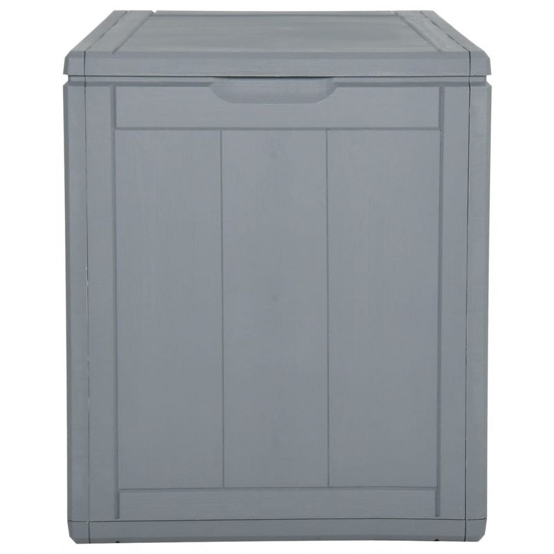 vidaXL Patio Storage Box 23.8 gal Gray PP