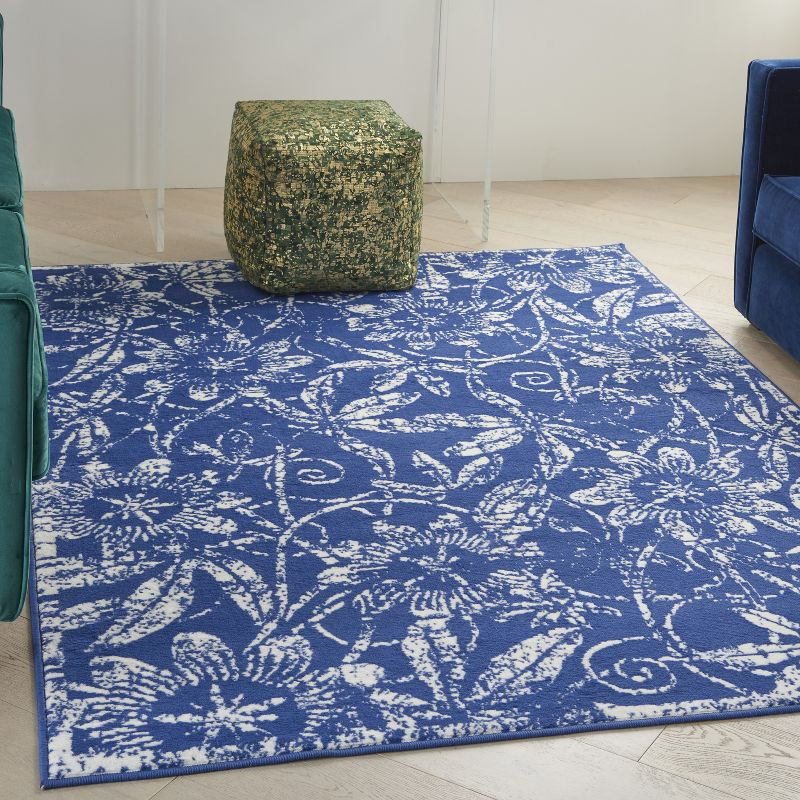 Nourison Whimsicle WHS05 Indoor only Area Rug - Navy 5' x 7'