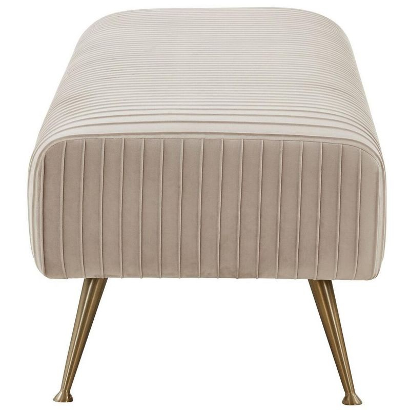 Salome Upholstered Bench - Giotto Almond - Safavieh