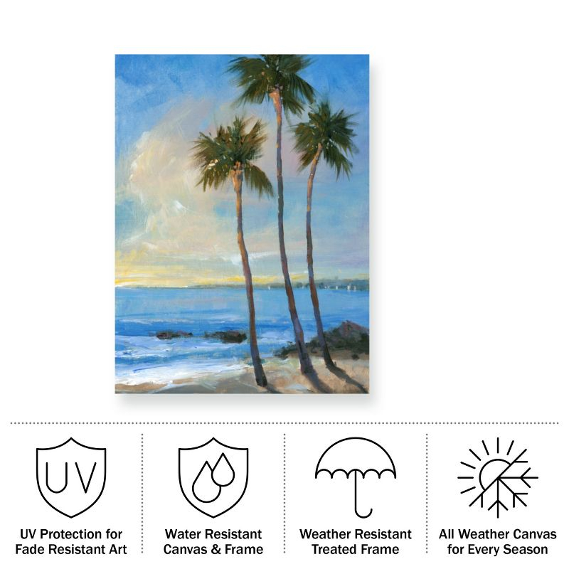Tim Otoole 'Tropical Breeze Ii' Outdoor Canvas