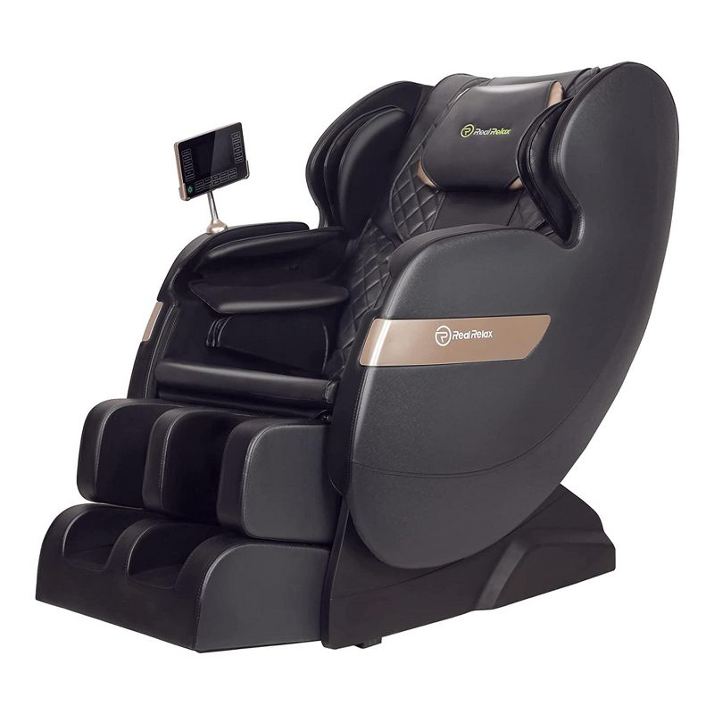 REALRELAX Favor-03 ADV Full Body Zero Gravity with Shiatsu Massage Chair,Black