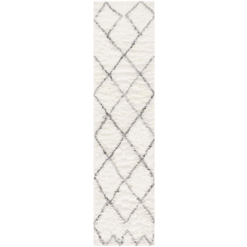 Kenya KNY775 Hand Woven Runner Rug - Ivory/Grey - 2'3"x9' - Safavieh