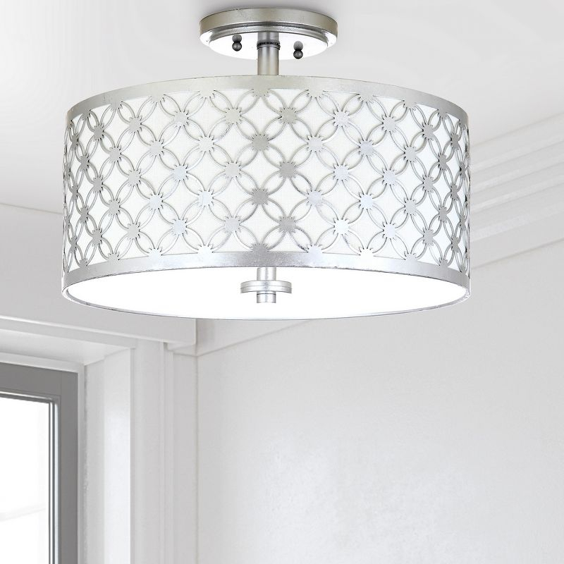 Hutch Flush Mount - FLU4002 - Silver - Safavieh